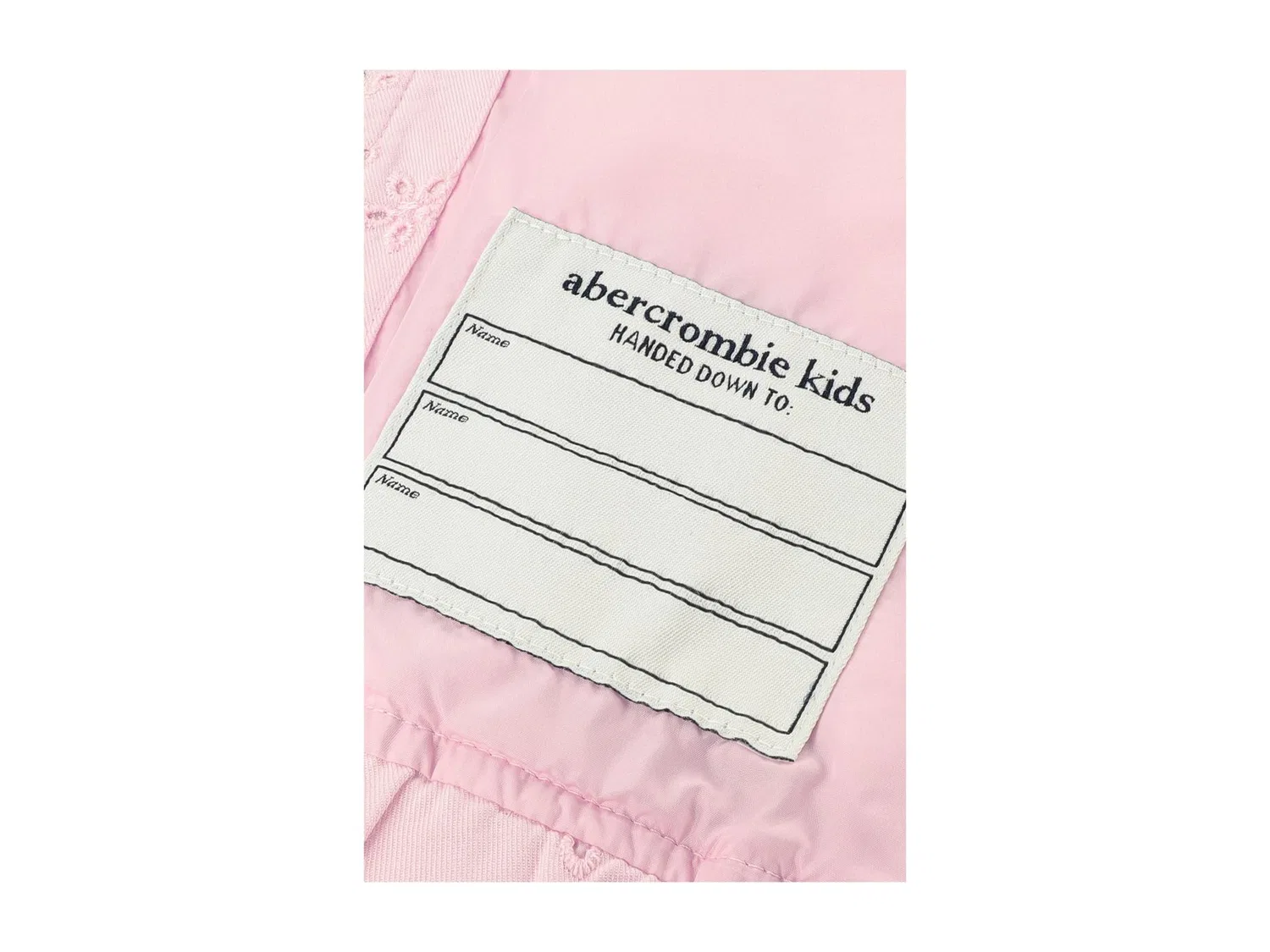 Куртка-бомбер с перфорацией (для детей постарше) Abercrombie Kids, Chalk Pink — фото 4