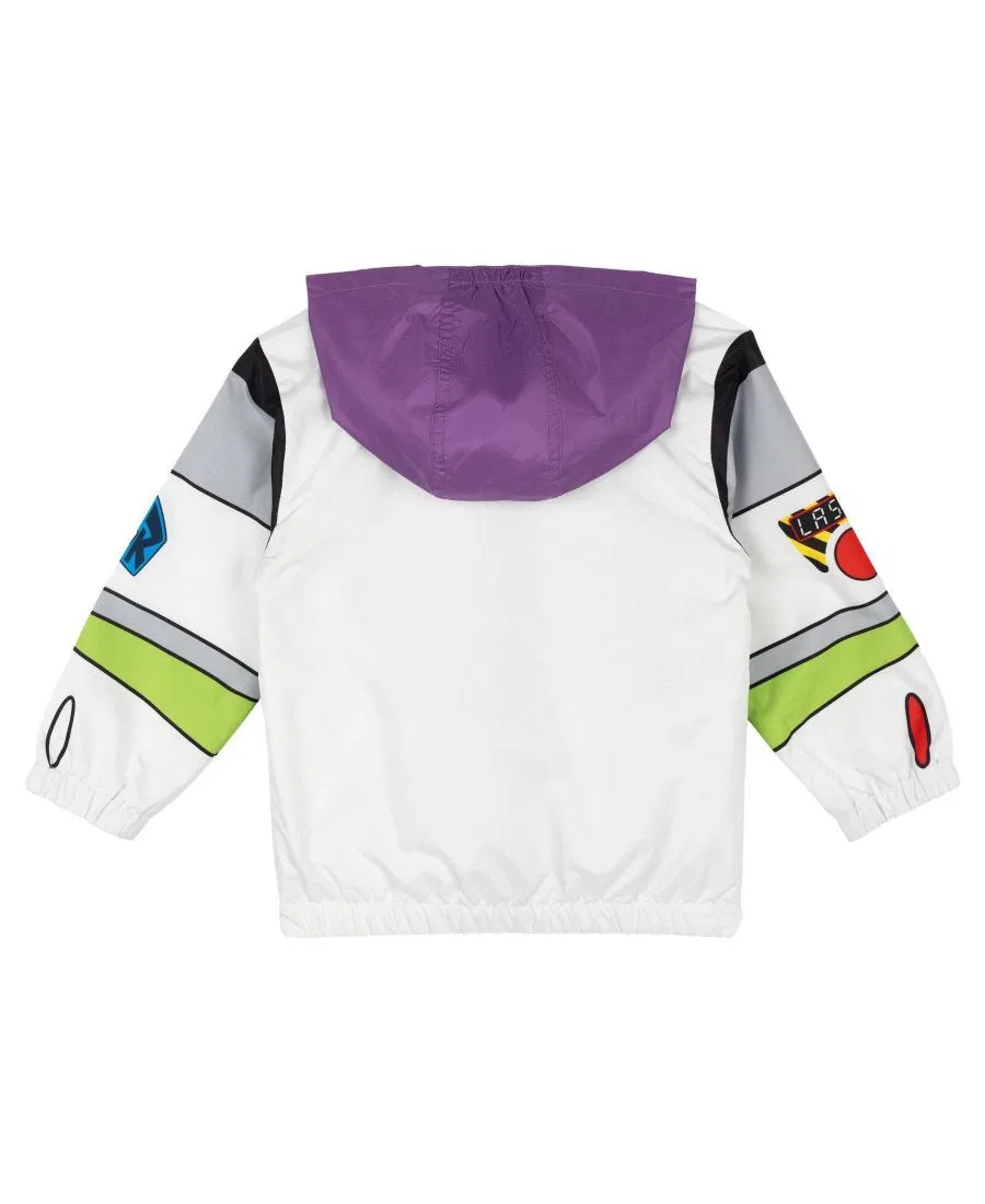 Детская куртка-ветровка с капюшоном, косплей Базз Лайтер Toy Story, Buzz Lightyear White — фото 2