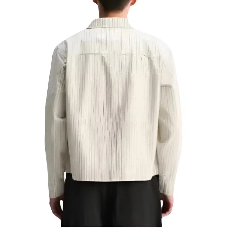 Мужская куртка с лацканами White ZARA, Белый — фото 4