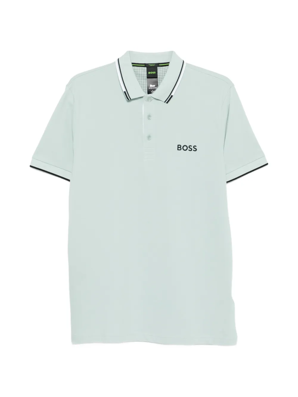 

Поло с отделкой Boss, синий