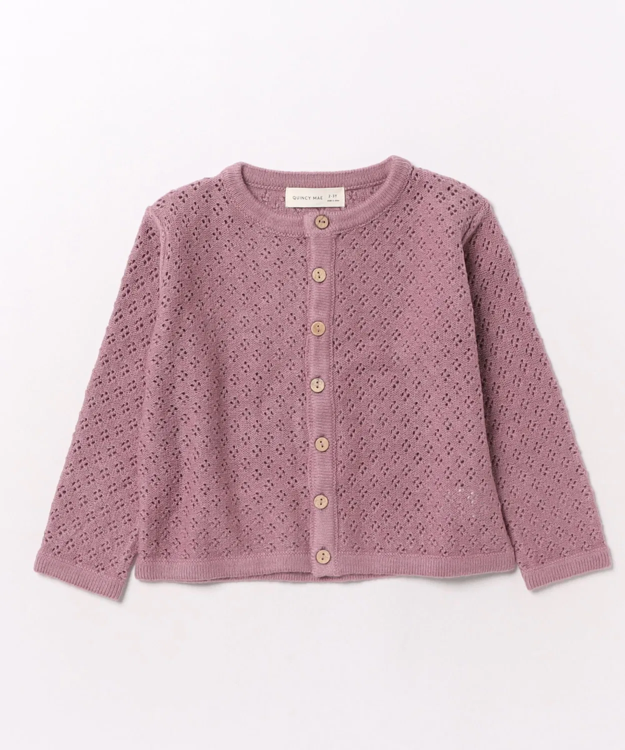 Детский кардиган с длинным рукавом средняя длина, с принтом, Knit Cardigan B.I.D., Purple
