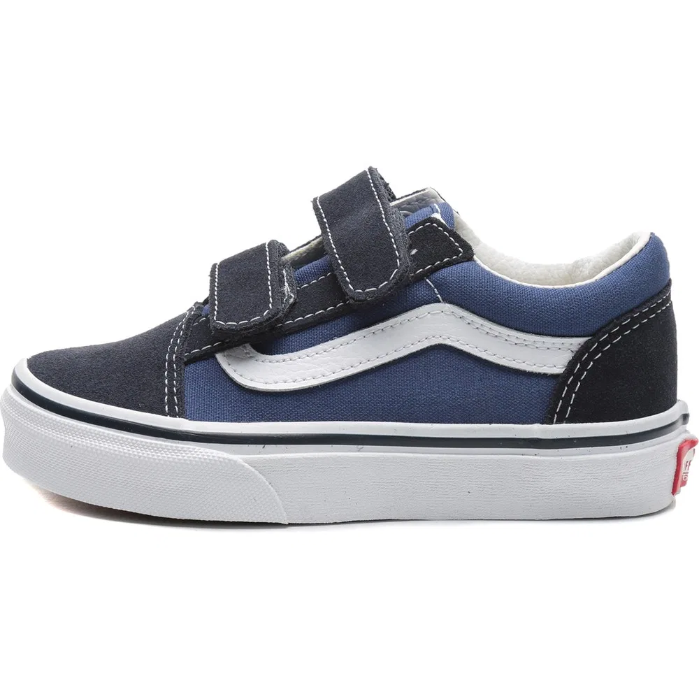 Детские спортивные кроссовки с липучками Vans Uy Old Skool V, Navy