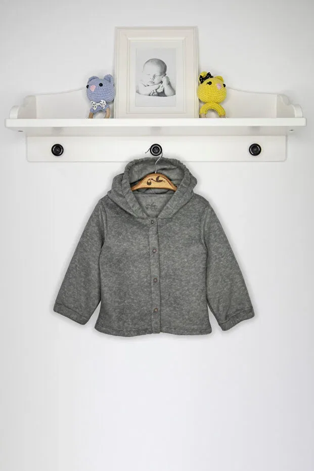 Детский кардиган с капюшоном Newborn Fashion Club, Gray Melange