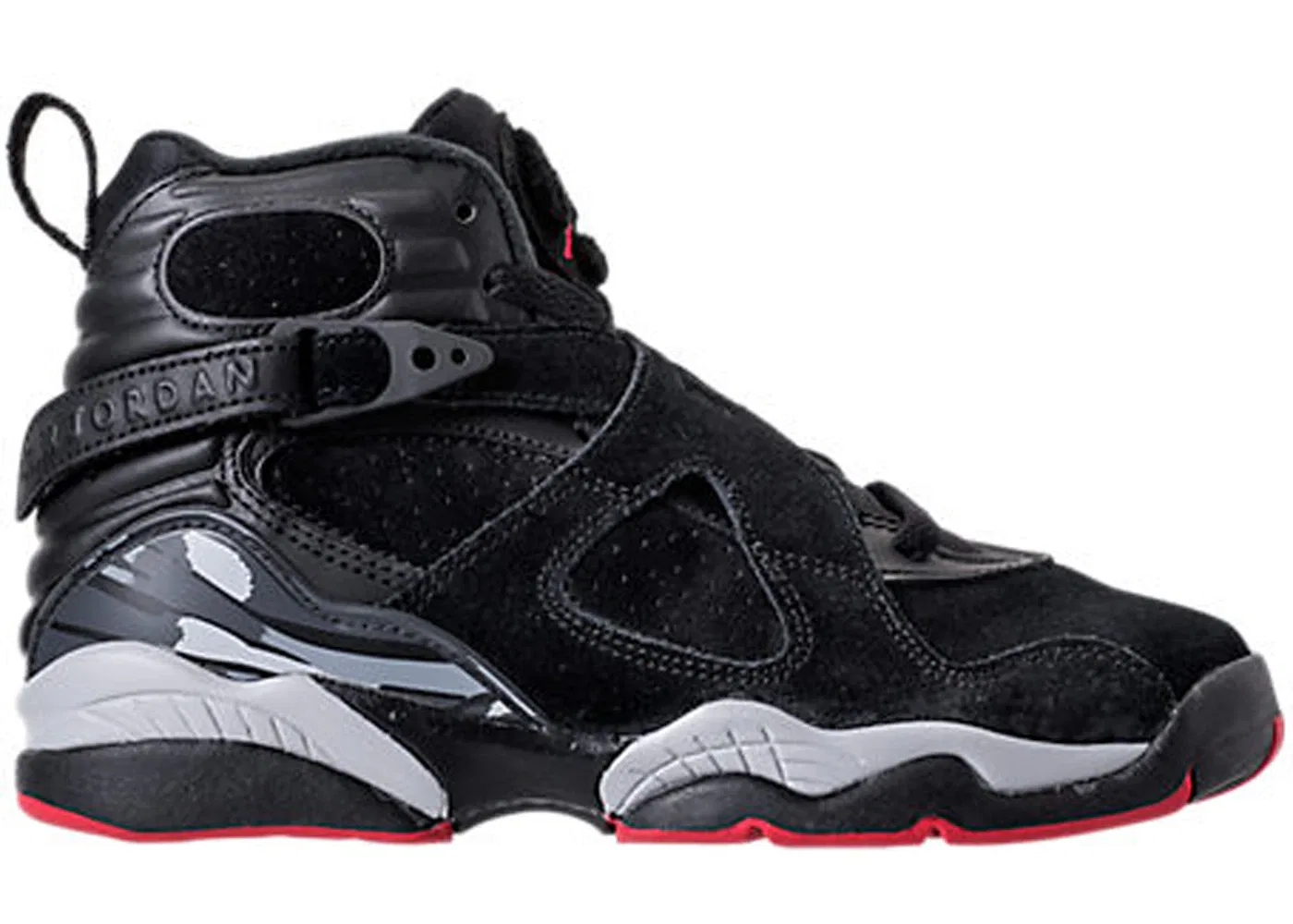 Детские кроссовки Lifestyle Jordan 8 Retro Black Cement Jordan, Black/Gym Red-Black-Wolf Grey