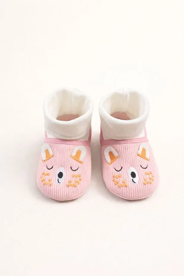 Детские тапочки-носочки для новорожденных с принтом Numix Baby Kids, Pink — фото 2