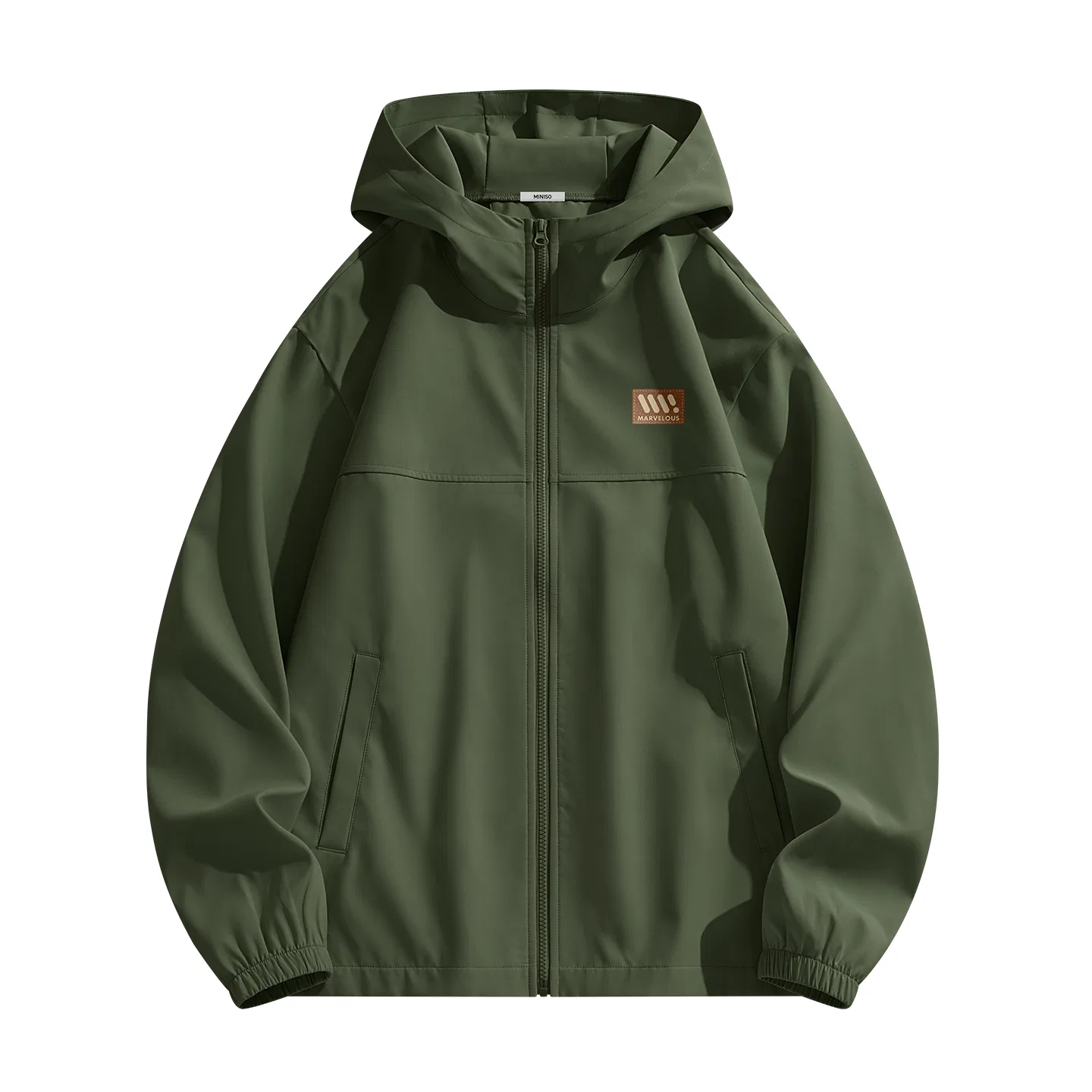 Детская куртка-пилот с капюшоном MINISO, Army Green