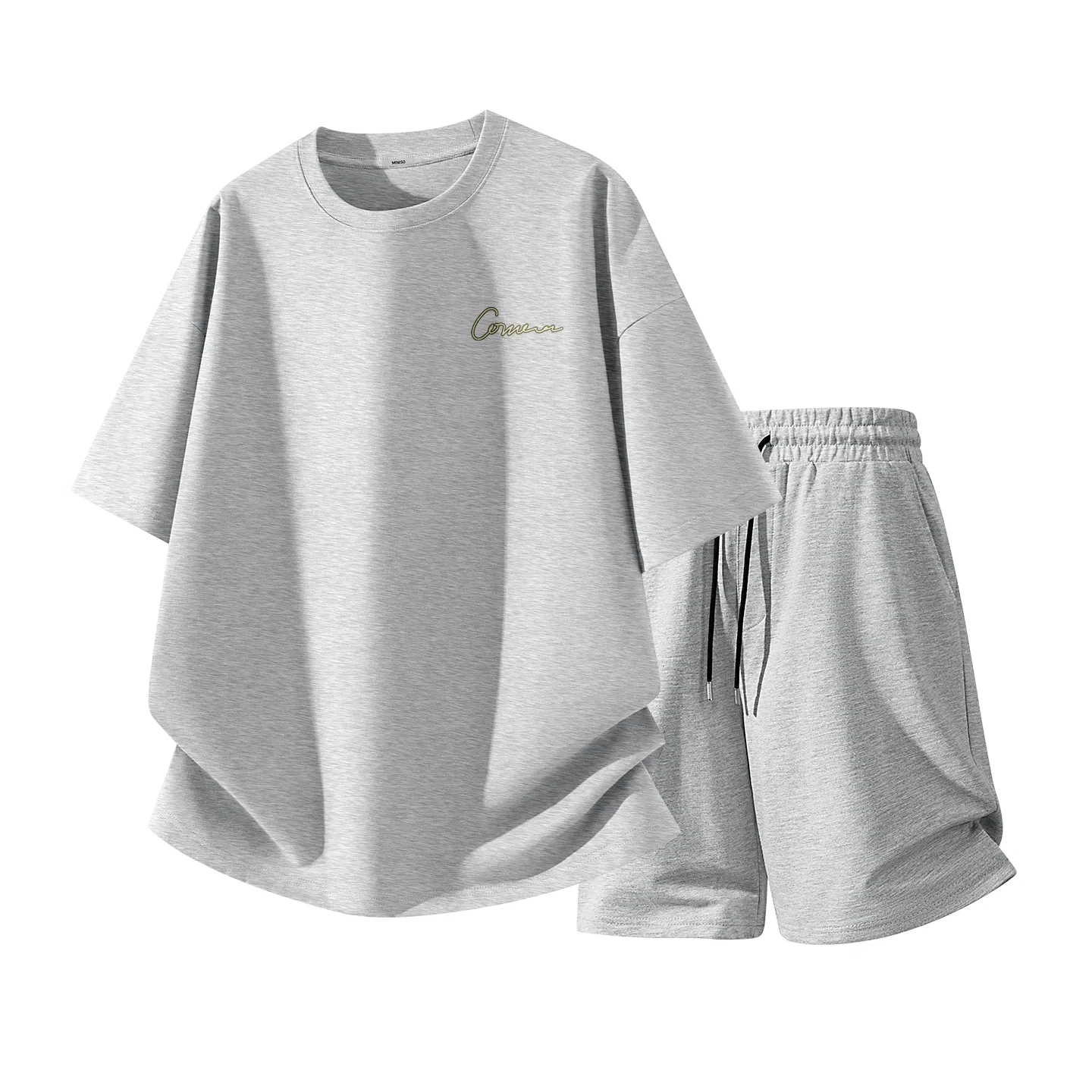 Детский комплект спортивной одежды хлопковый MINISO, Heather Gray