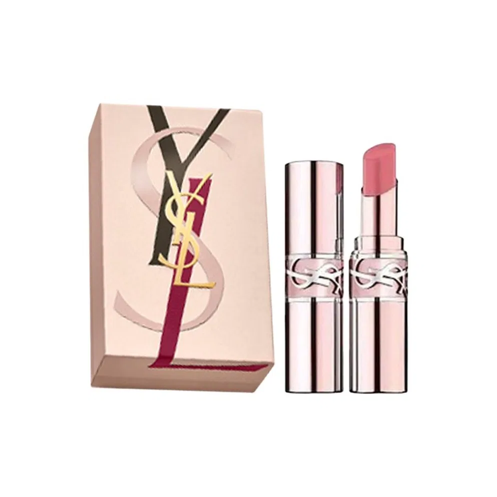 Женский набор губной помады и бальзама для губ Yves Saint Laurent, Translucent Gray Pink