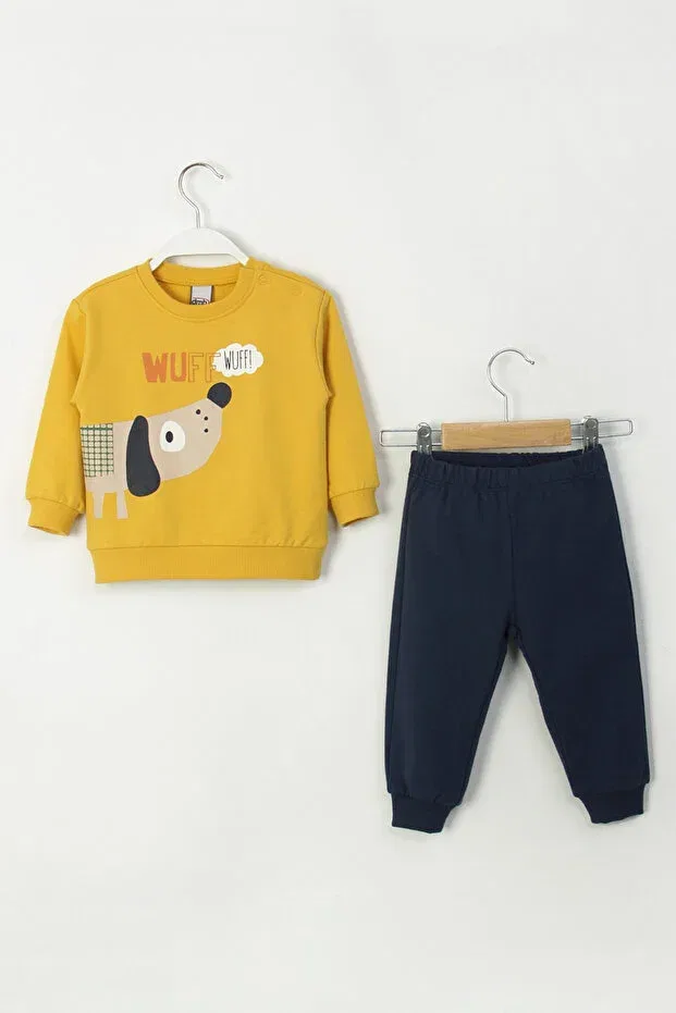 Детский спортивный костюм с принтом Animal Print Dmb Boys & Girls, Sarı