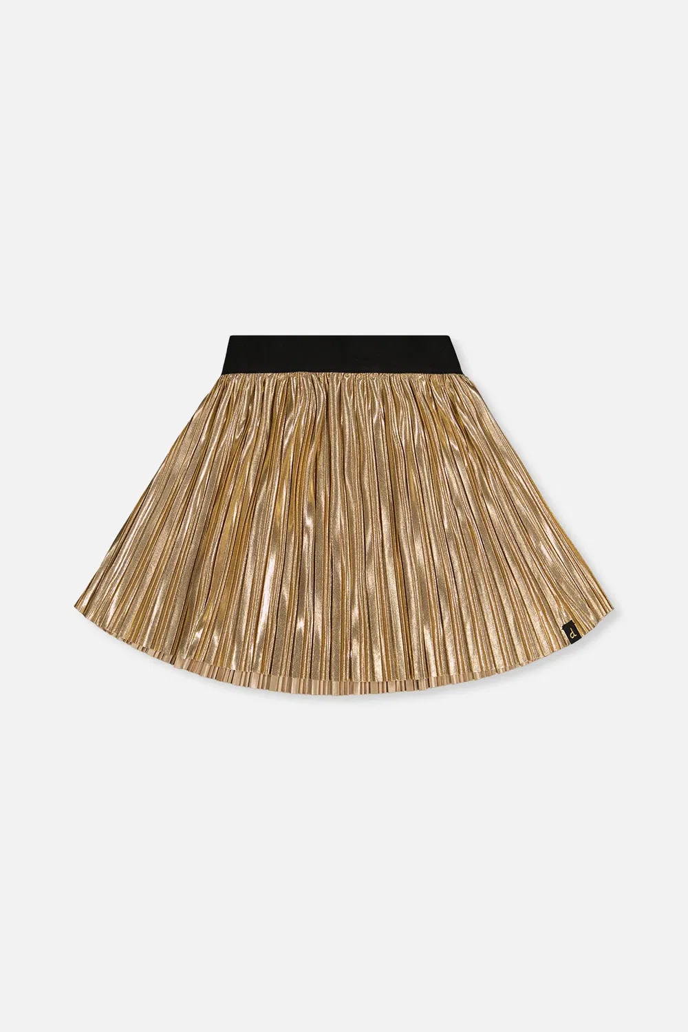 Детская юбка плиссе с блестящей отделкой Skirt Gold Deux par Deux, Gold
