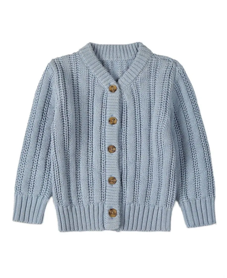 Кардиган oversize с косами MeMoi, Blue