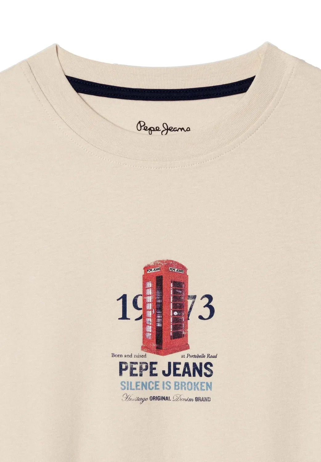 Print t-shirt hunter - print t-shirt Pepe Jeans, Canvas White — фото 3