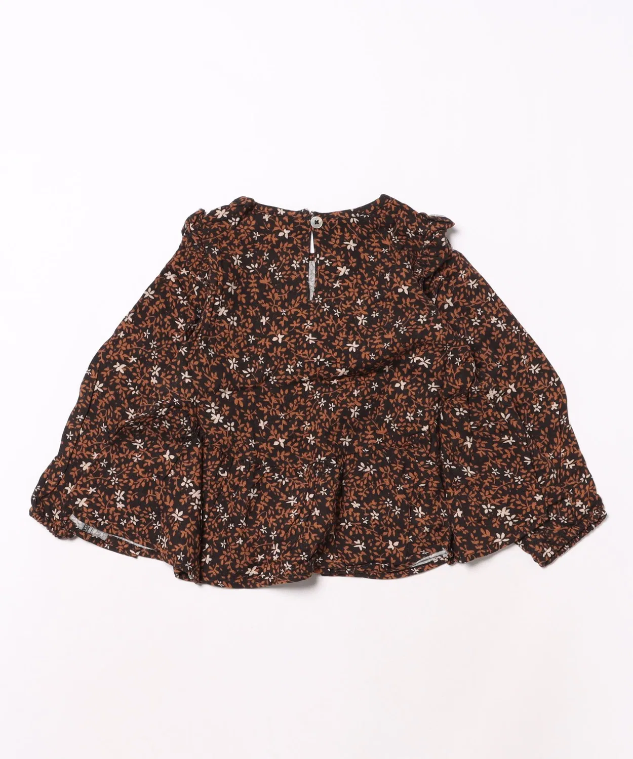 Детская блуза с длинным рукавомс принтом Winter Bloom Rylee + Cru, Black — фото 4