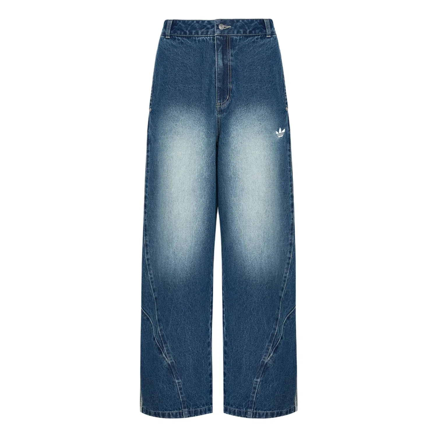 Мужские джинсы с умеренной посадкой Denim Blue Adidas Originals, Denim Blue