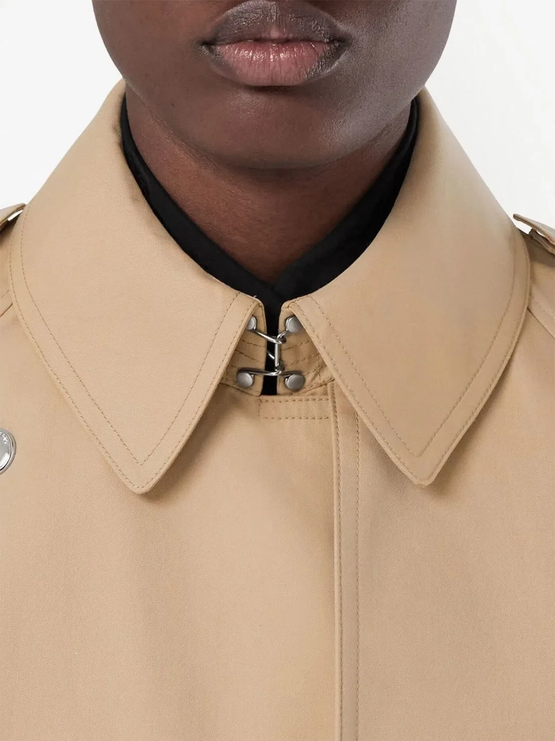 Burberry Коричневое Пальто Тренч Из Габардина — фото 2