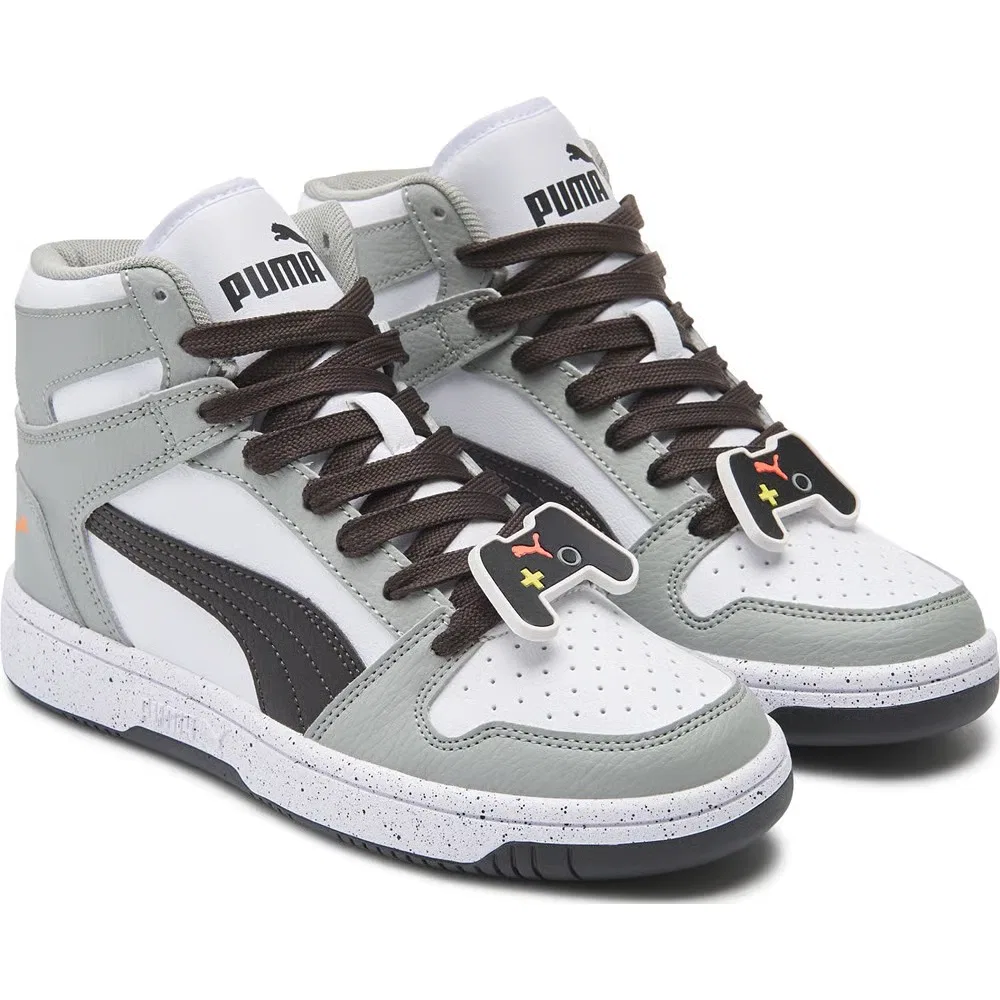 Детские высокие кроссовки Puma, Grey/Black