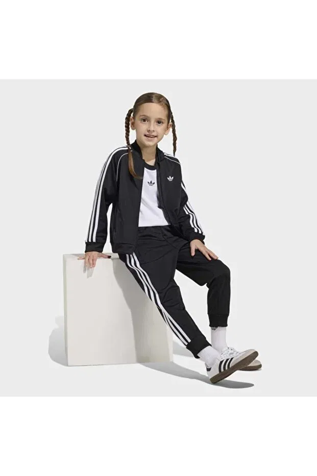 Детский спортивный костюм для девочек Adidas, Negru — фото 4