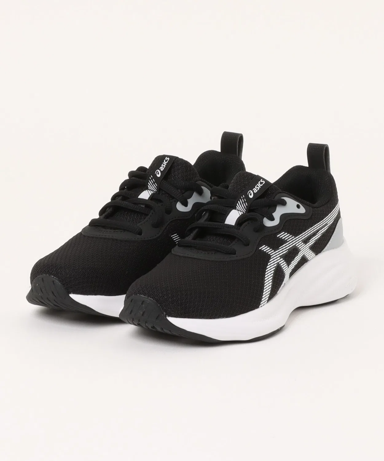 Детские кроссовки на шнуровке LAZERBEAM ASICS, Black/White