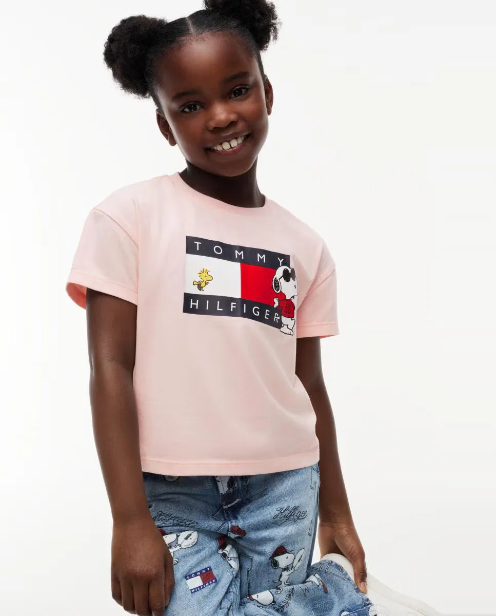 Детская футболка с коротким рукавом, Bandera Centro, Tommy Hilfiger, желтый — фото 3