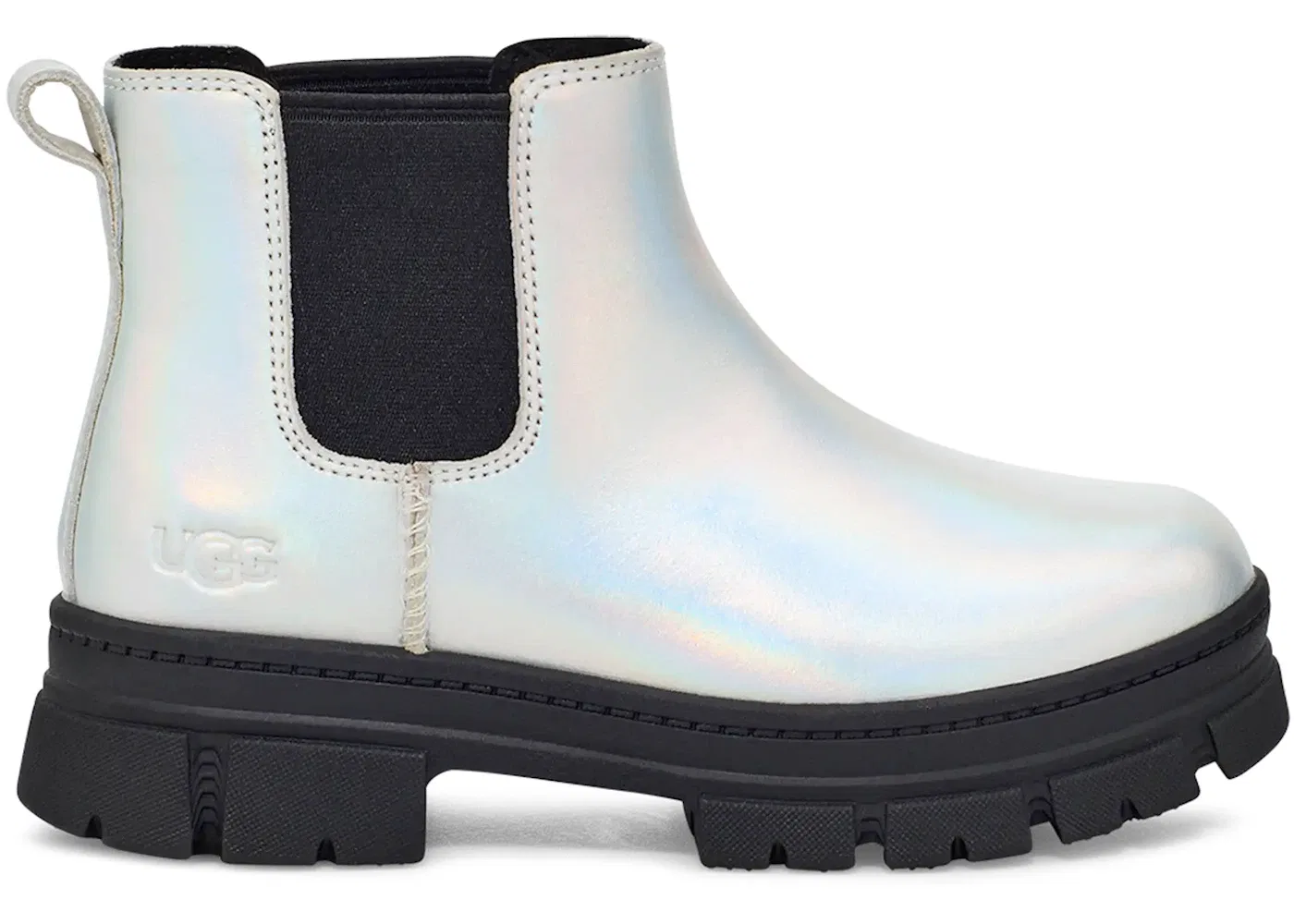 Детские ботинки Челси с блестками UGG Ashton Chelsea Shine Boot, Silver