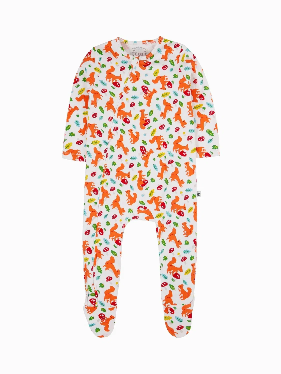 Комбинезон-слип с запахом, кимоно Frugi, белый