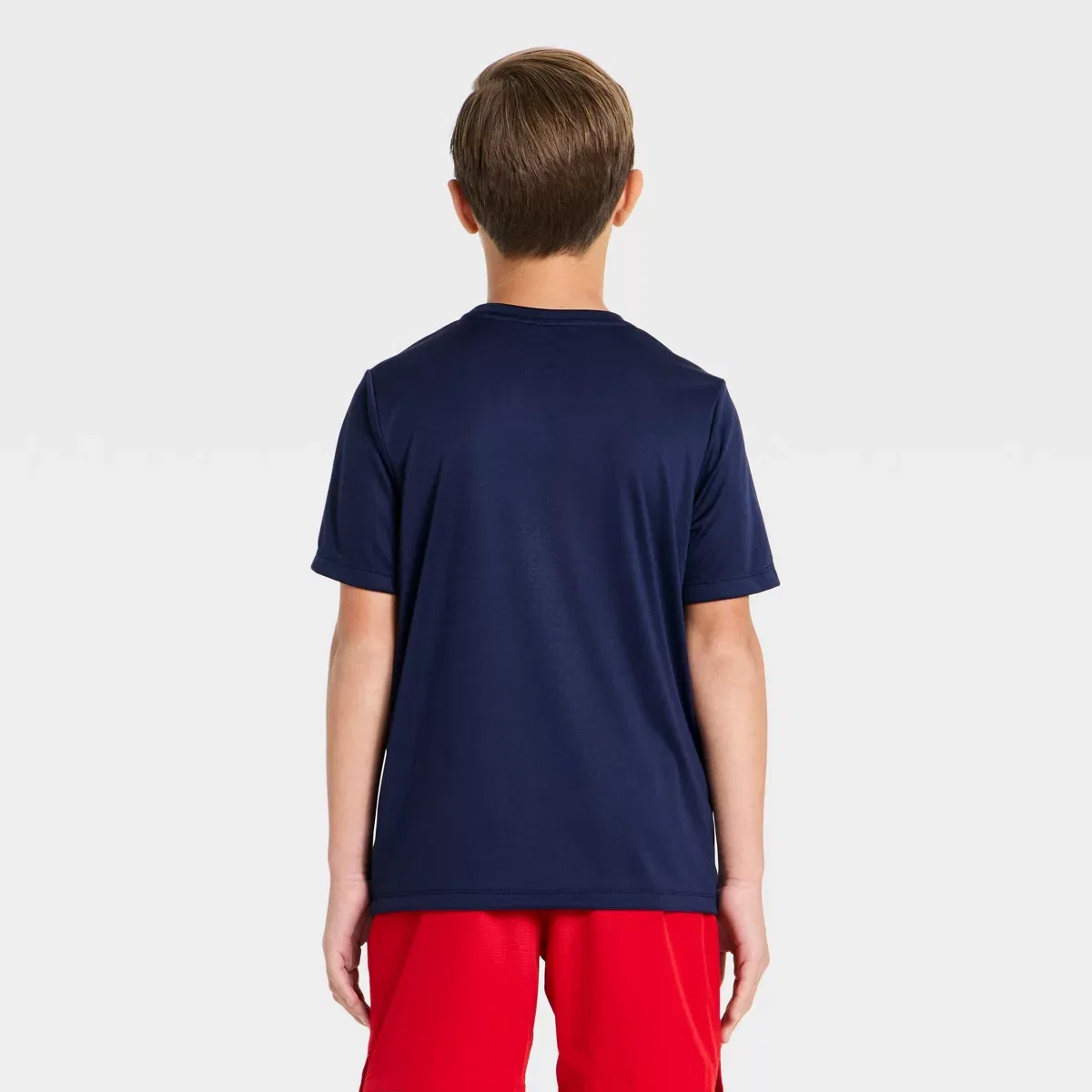 Детская футболка с коротким рукавом с принтом All In Motion KIDS PERFORMANCE, Navy Blue — фото 3
