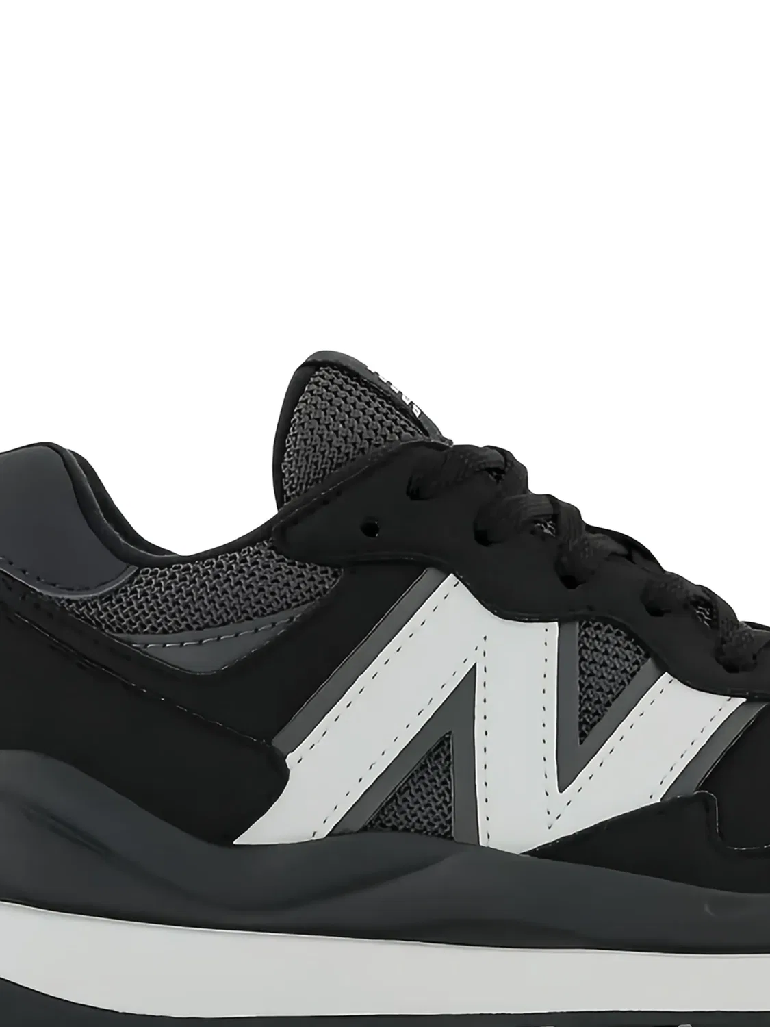 Кроссовки 57/40 в стиле колор-блок New Balance Kids, черный — фото 2
