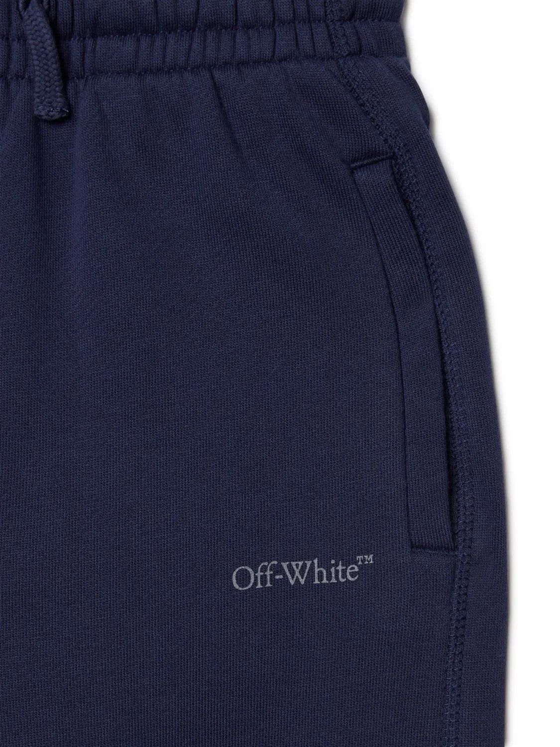 Брюки-джоггеры хлопковые OFF-WHITE, синий — фото 3