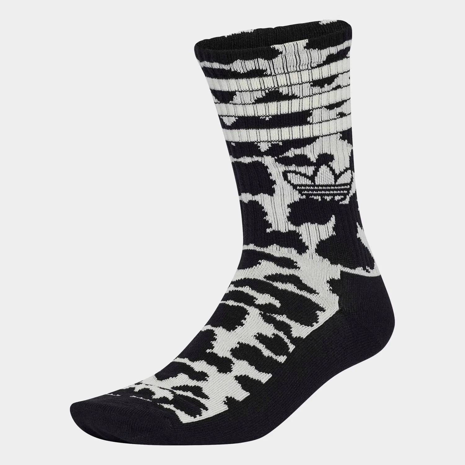 Женские спортивные носки с анималистичным принтом Adidas Originals, Off White/Black