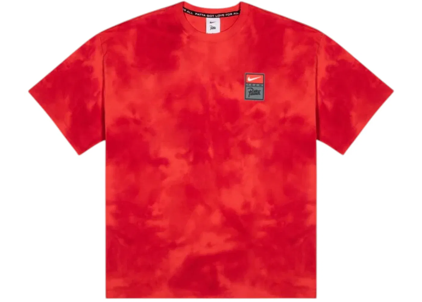 Мужская футболка с принтом Nike x Patta NRG GX Washed T-shirt, Rush Red/University Red/Gym Red