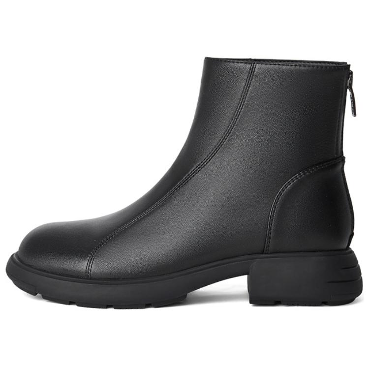 Senda Черные женские ботильоны без подкладки, цвет Black Unlined
