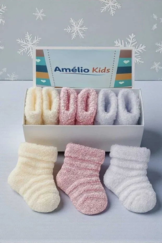 Детские носки для новорожденных девочек хлопковые Amélio Kids, Multicolor — фото 3