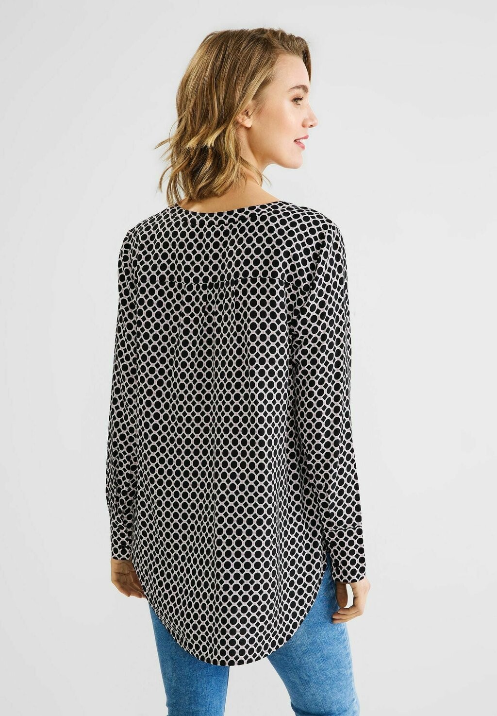 

Блуза MIT ALLOVER PRINT Street One, черный