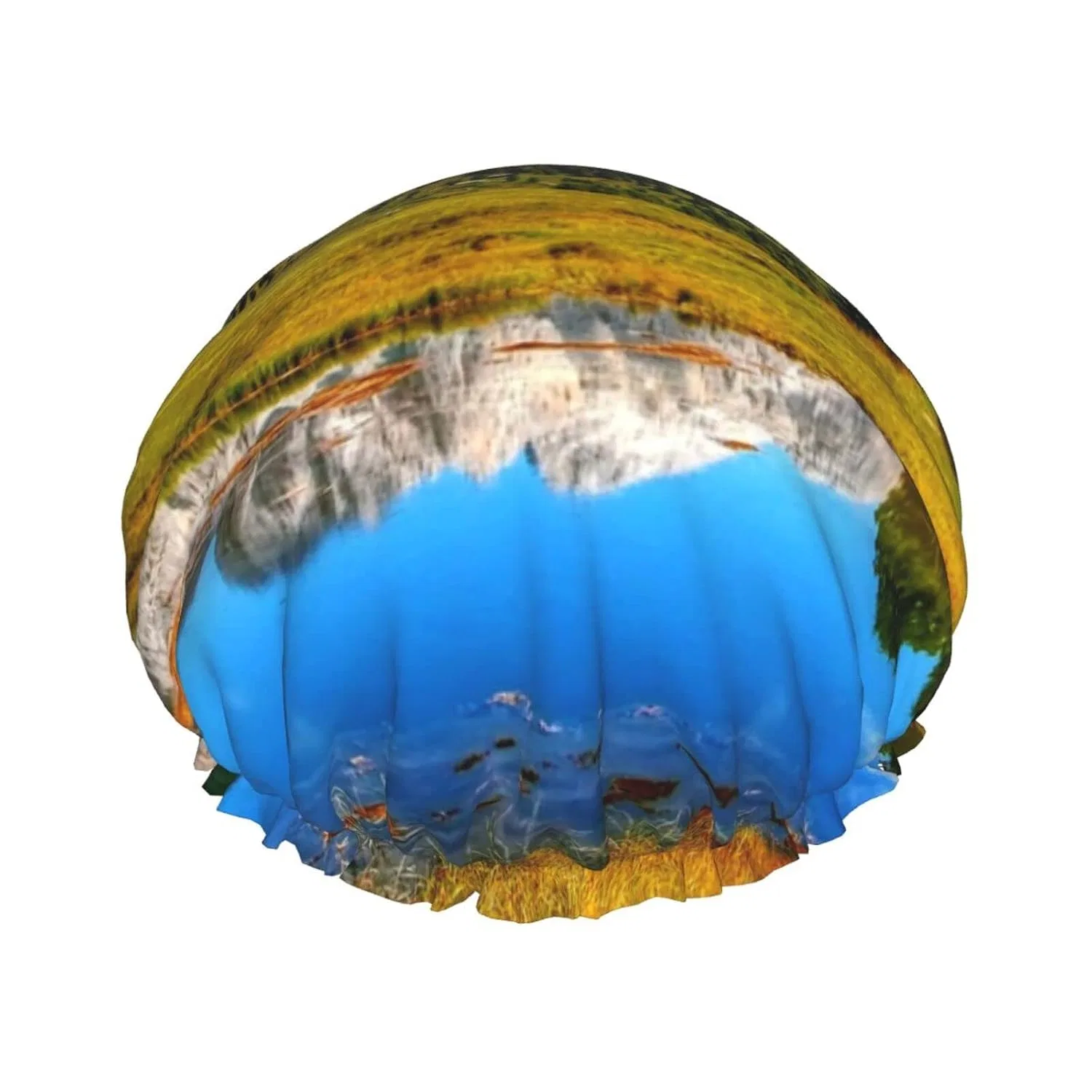 Шапочка для душа, MORYEN, Двухслойная водонепроницаемая, Landscape принт