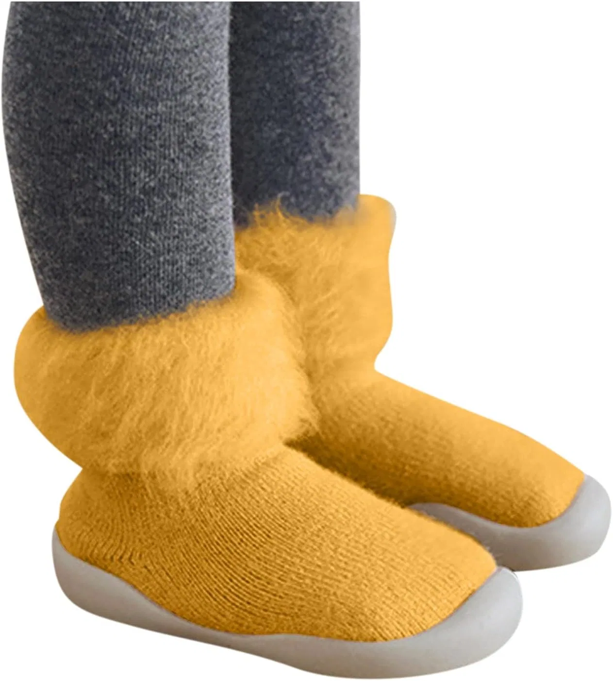 Детские ботинки для мальчиков с принтом Rubber Girls Sneakers, Yellow — фото 4
