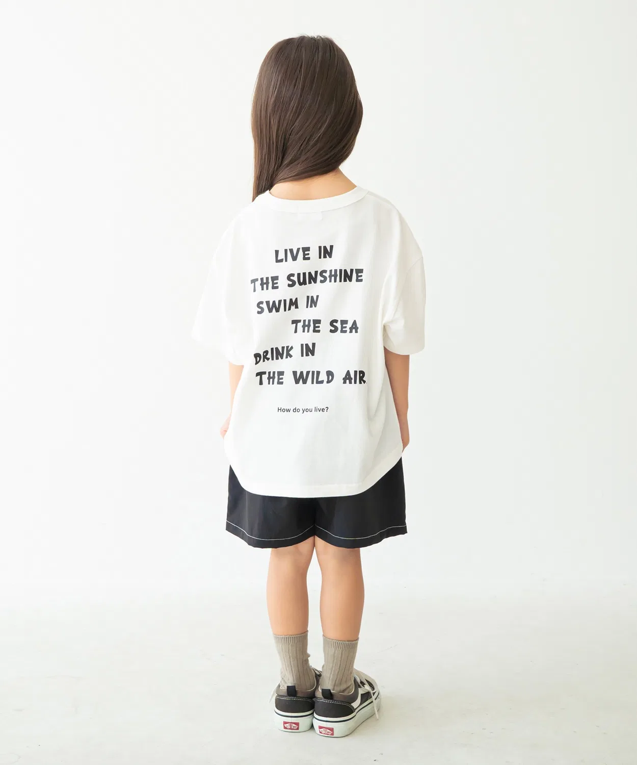 Детская футболка с принтом HOW DO YOU FOV, Черный — фото 3