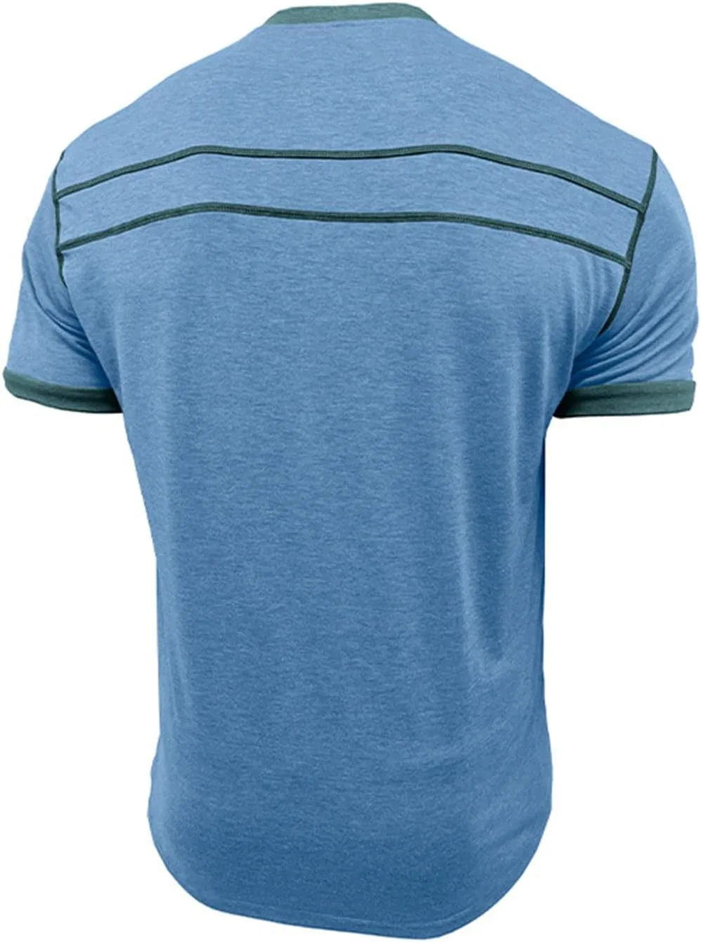 Мужская футболка-поло с градиентом Loose Fit, Light Blue — фото 4