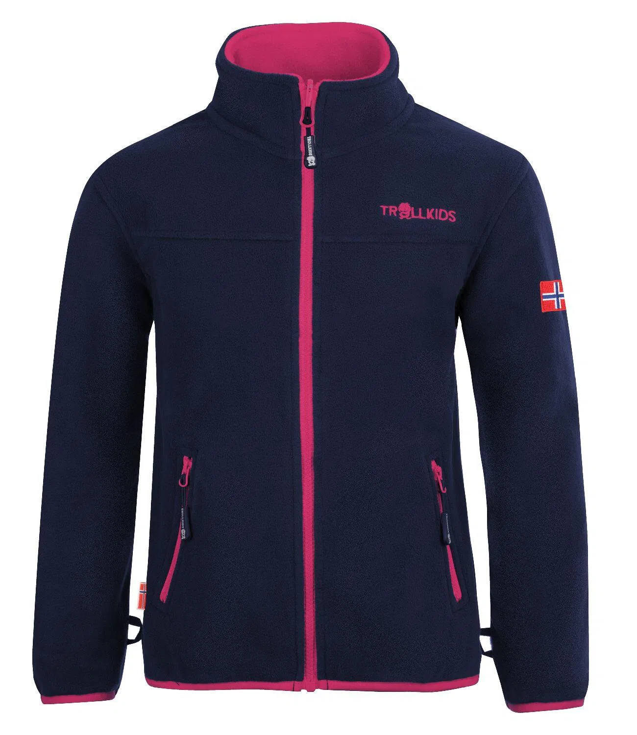 Детская флисовая куртка Oppdal XT Trollkids, Navyblau Magentapink