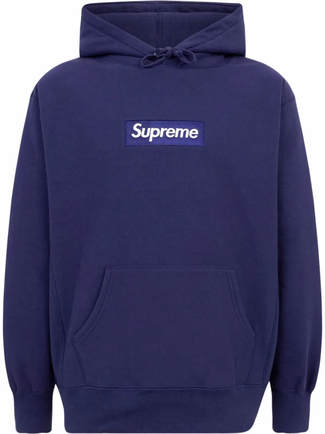 Худи с рисунком Box Logo Supreme, синий