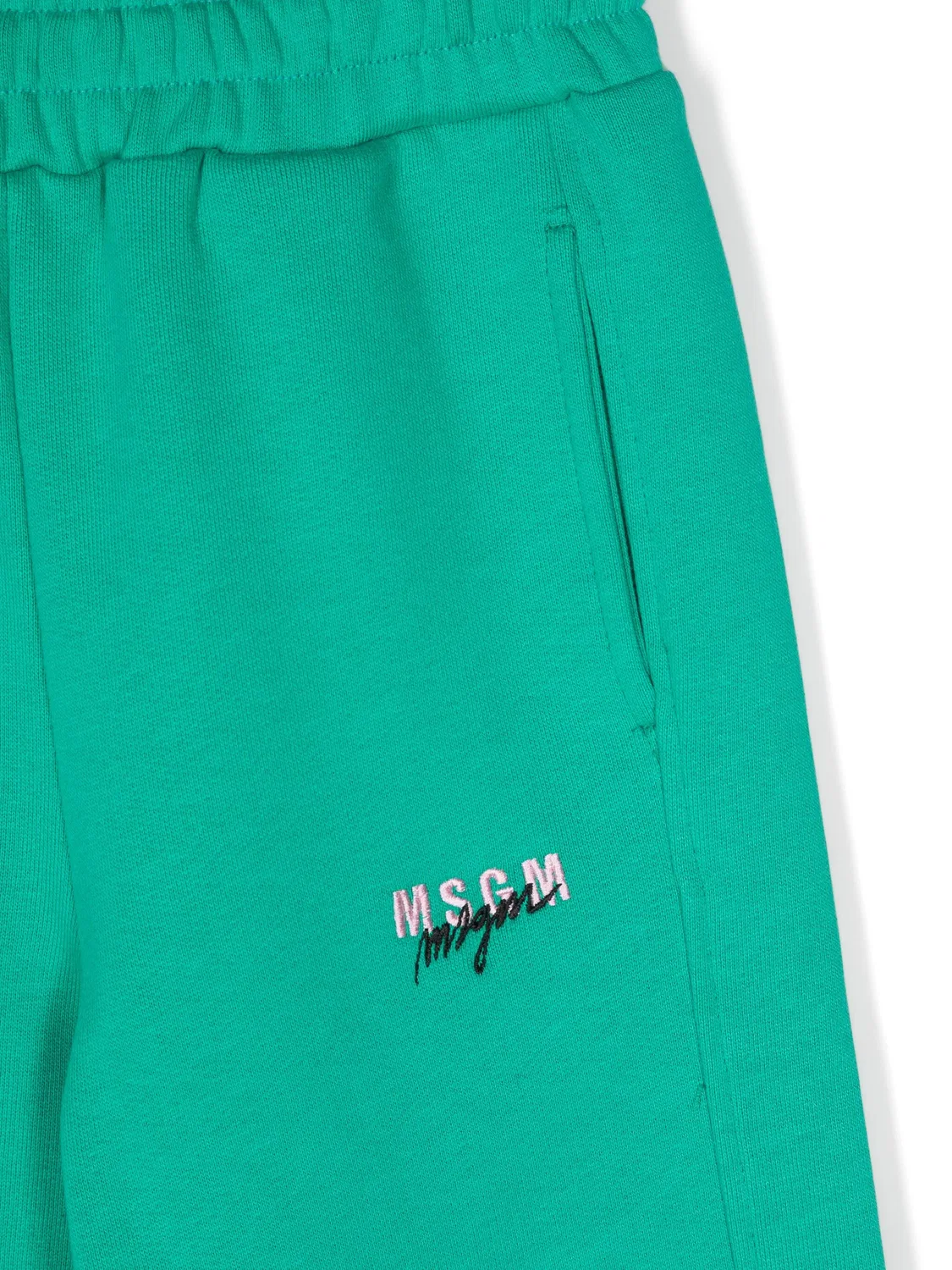Флисовые спортивные штаны MSGM, зеленый — фото 2