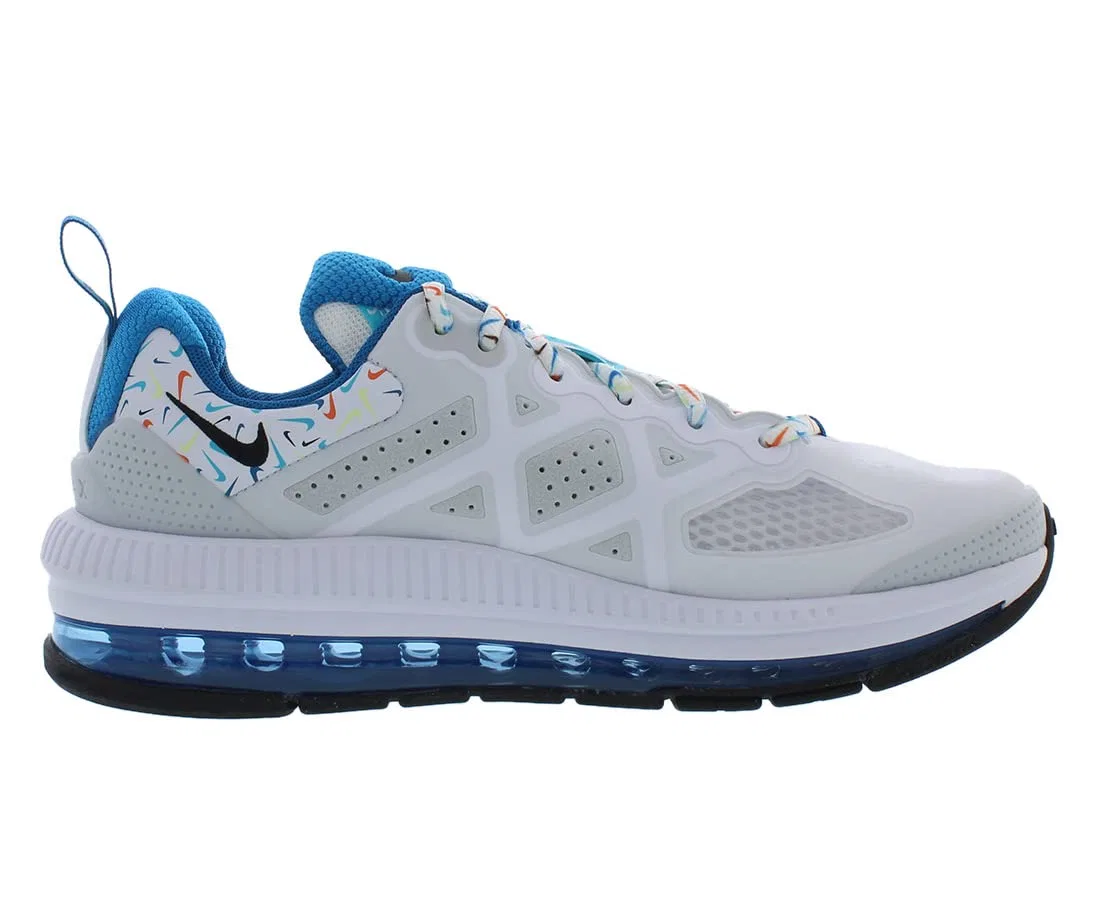 Детские кроссовки для мальчиков кожаные Air Max 90 LTR (PS) NIKE, White Aqua — фото 2