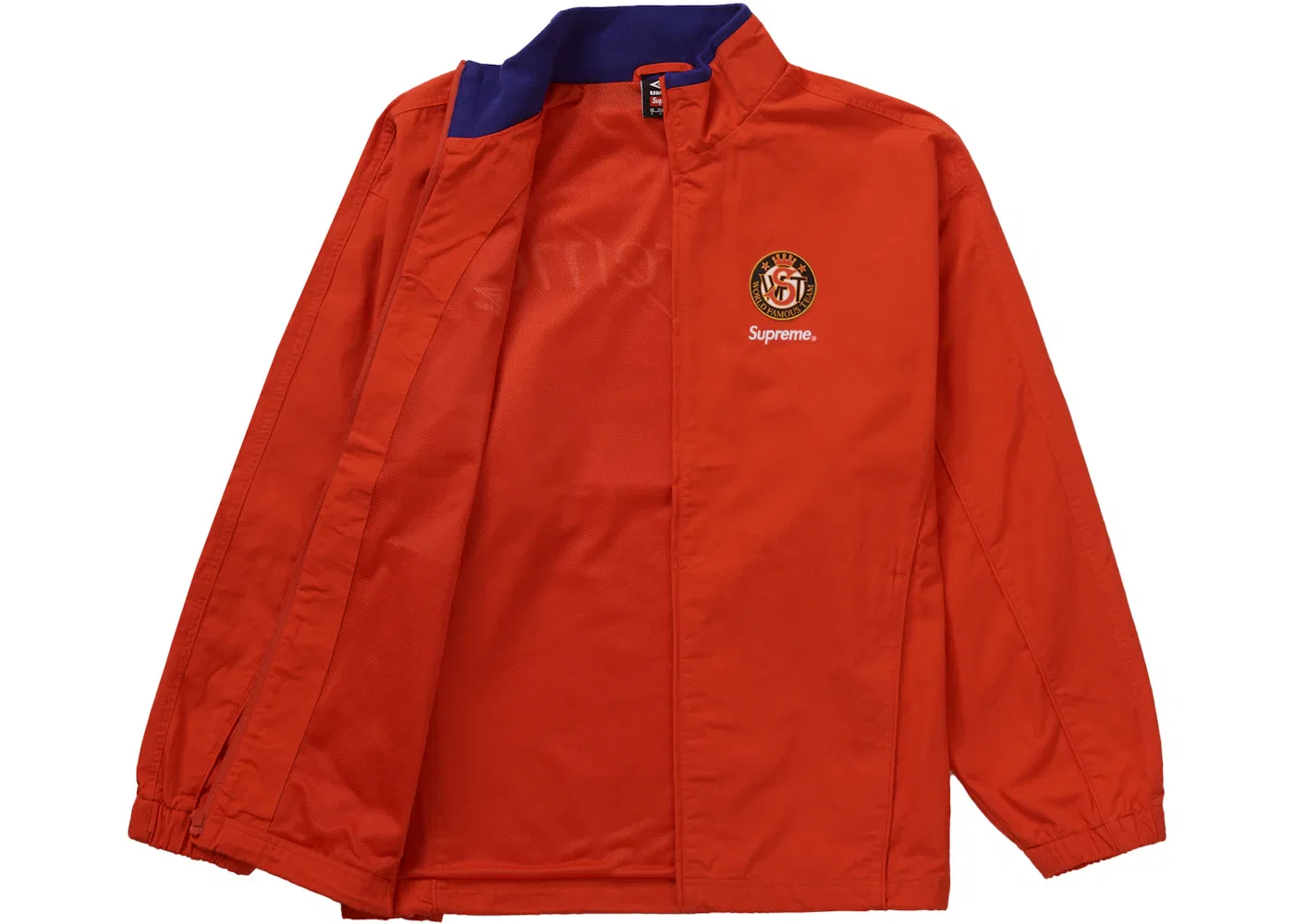 Мужская куртка из рипстоп-ткани Umbro Cotton Ripstop Track Jacket Supreme, Red — фото 2