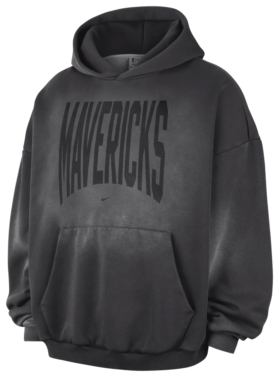 Мужская толстовка с капюшоном из утепленного флиса Mavericks Wash Nike, серый — фото 4