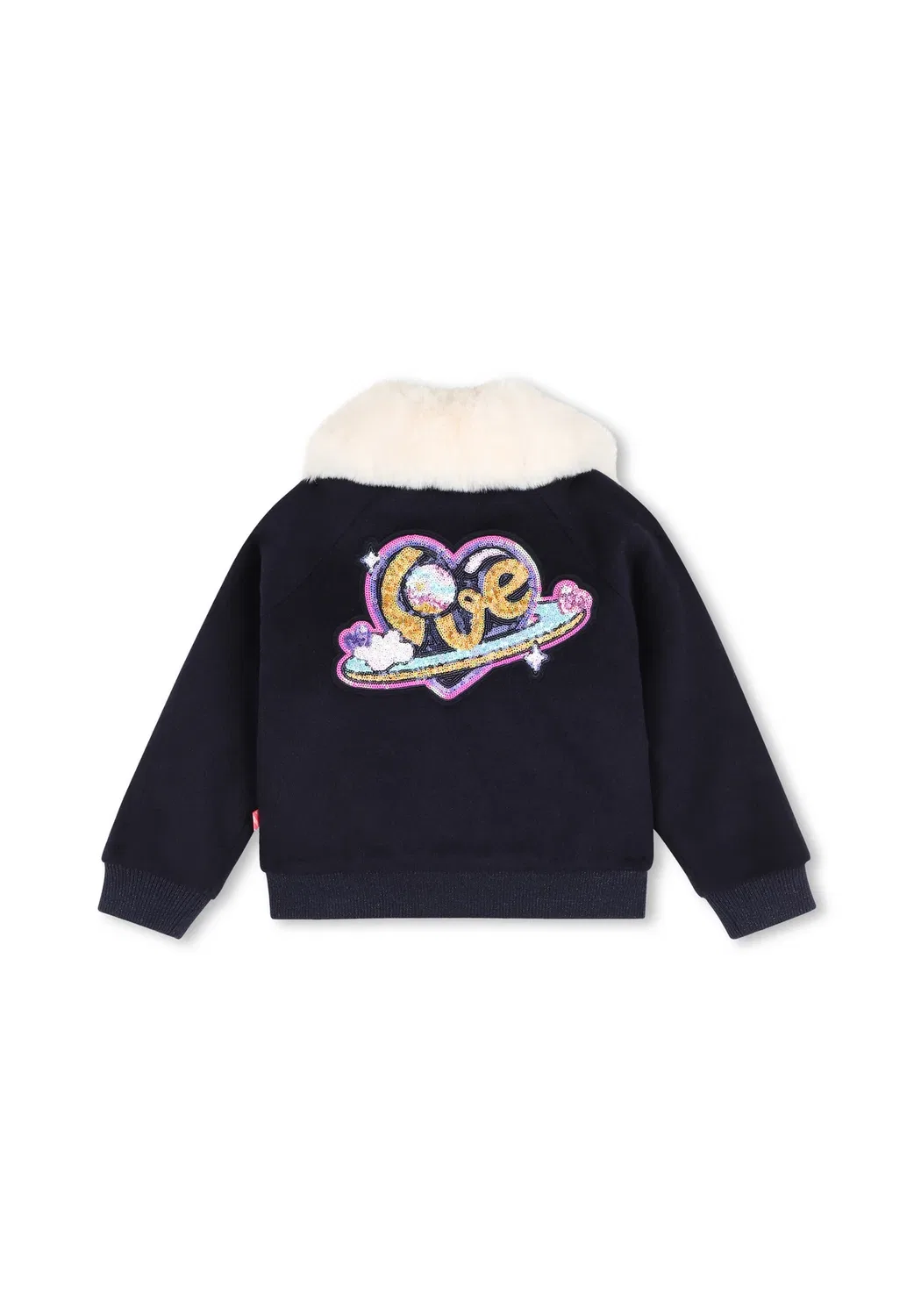 Детская куртка для девочки - легкая куртка Billieblush, Navy — фото 3