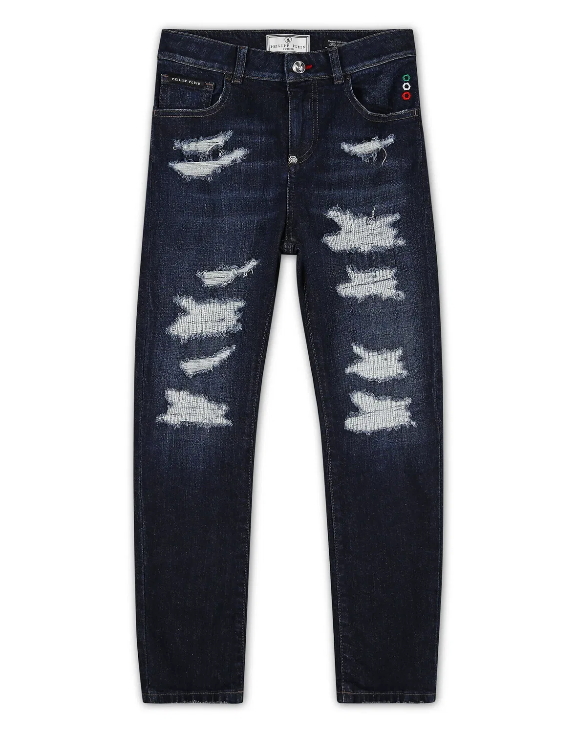 Детские джинсы с потертостями PHILIPP PLEIN, Deepocean