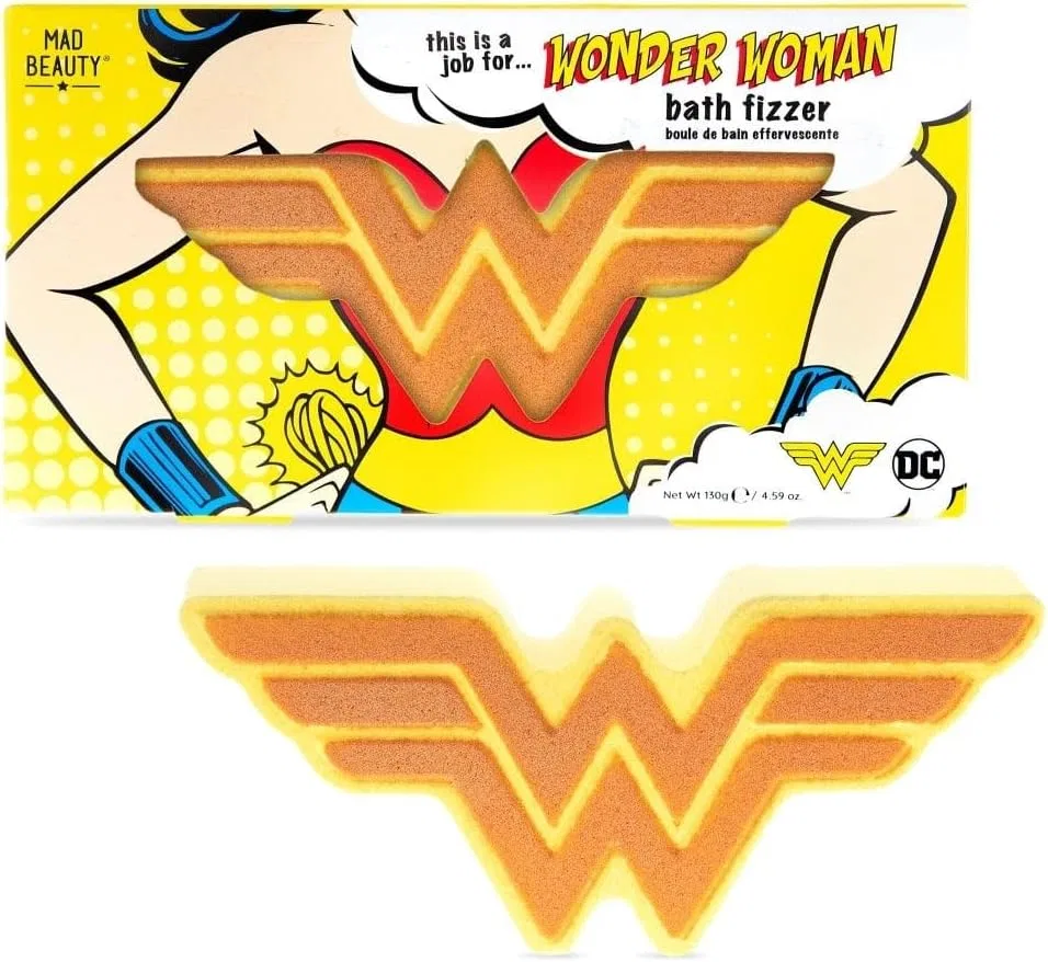 Бомбочка для ванны MAD Beauty Wonderwoman Fizzers Bath Pump, 22 г