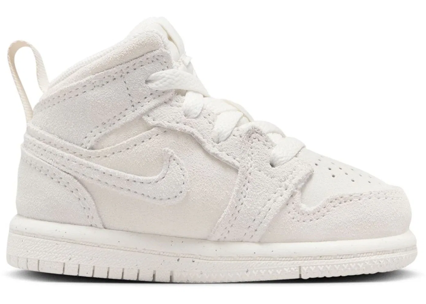 Детские кроссовки высокие из кожи Pale Ivory/Legend Light Brown/Sail Jordan 1 Mid Jordan, Pale Ivory Legend Light Brown Sail