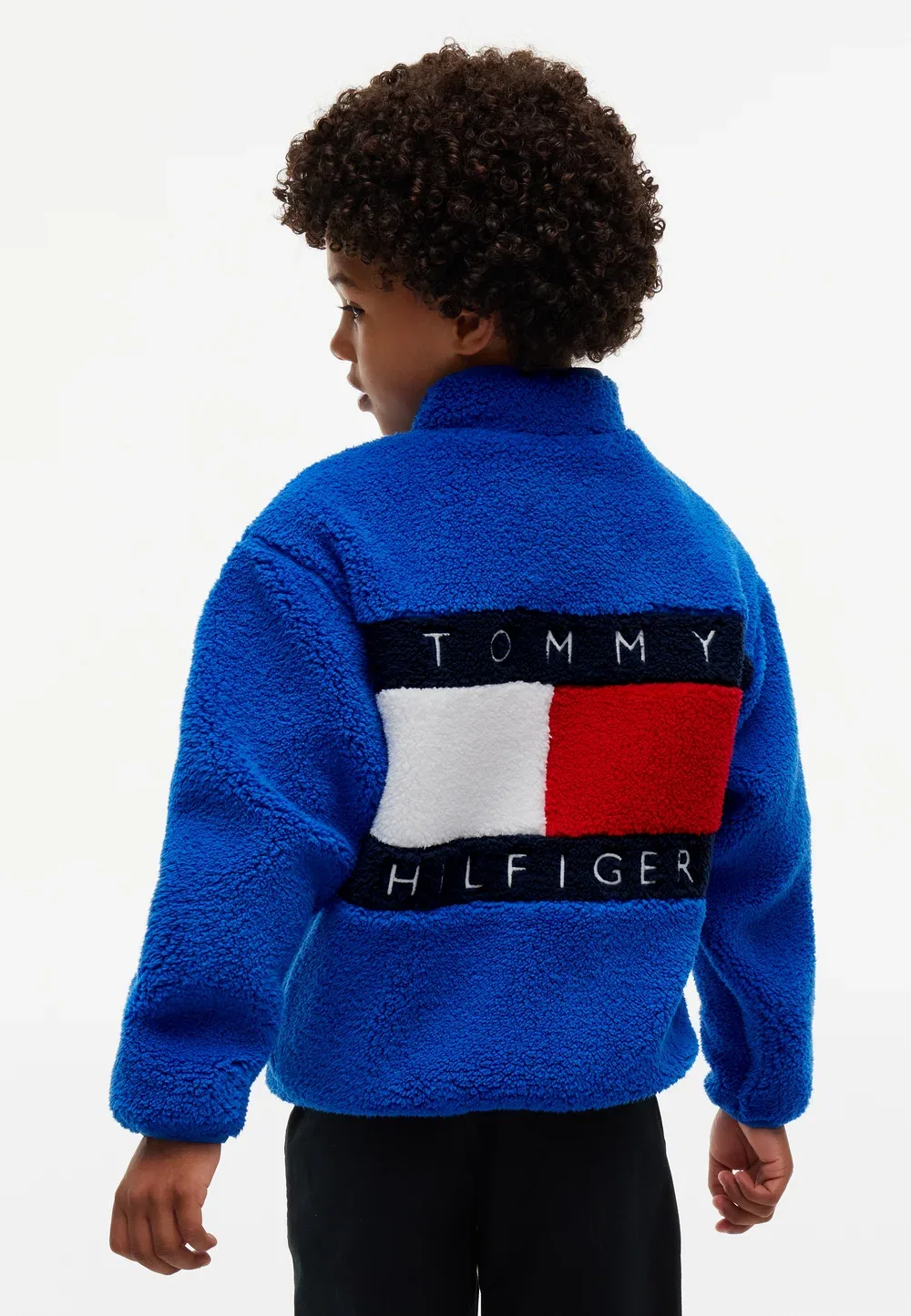 Флисовая куртка с флагом на молнии Tommy Hilfiger, Vibrant Blue