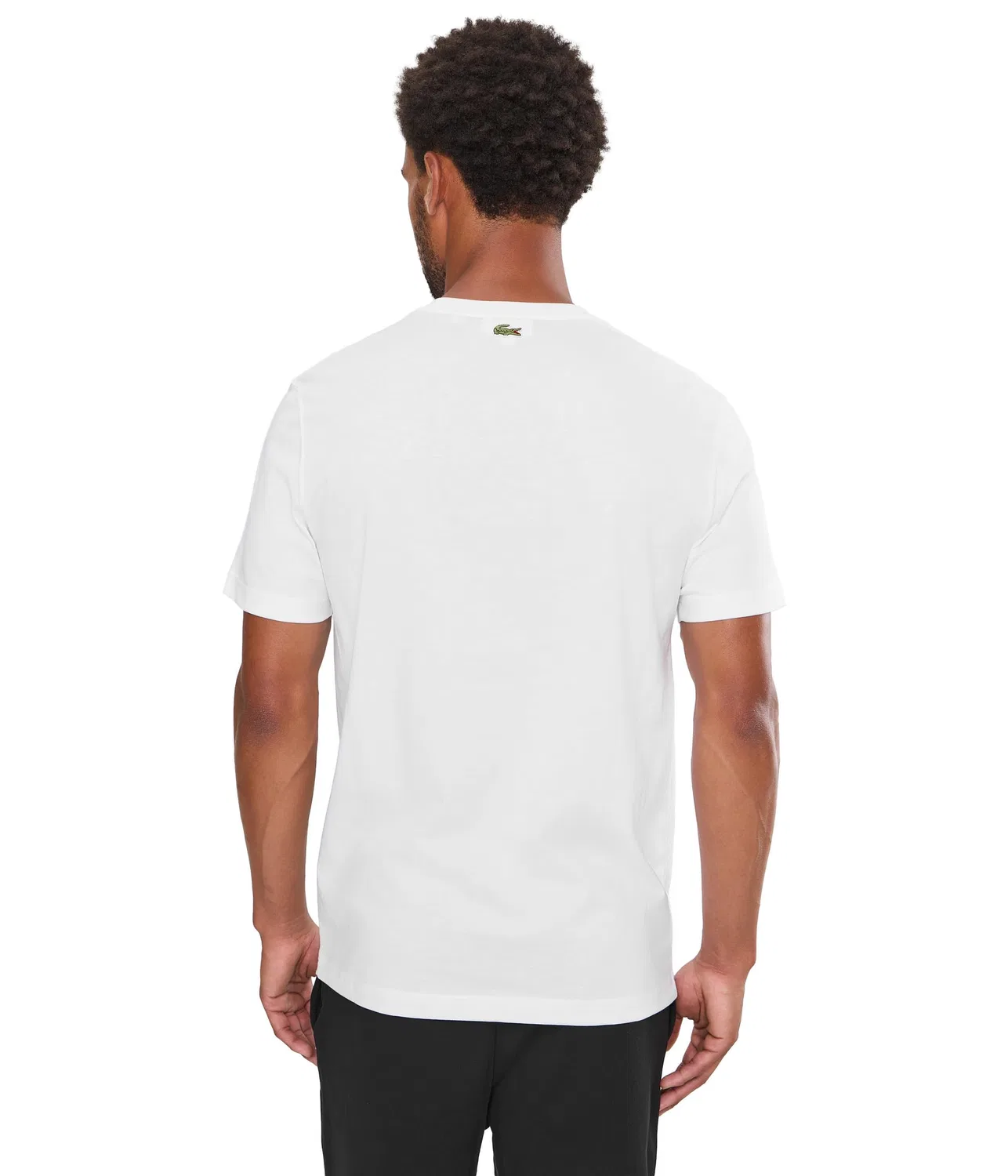 Хлопковая футболка с принтом Lacoste, White — фото 4