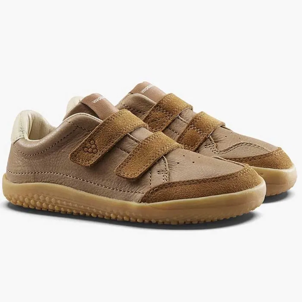 Кроссовки Vivobarefoot Gobi Barefoot Preschool, бежевый — фото 4